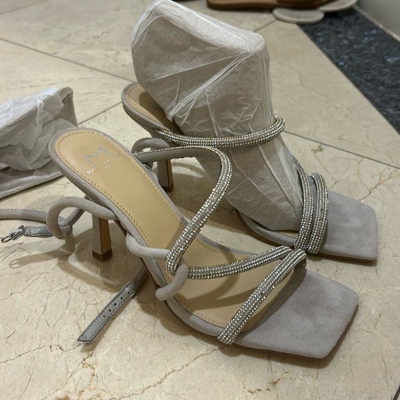 Marc fisher heels, heeled sandal, sparkly Debbie Sandal - Picture 3 of 4